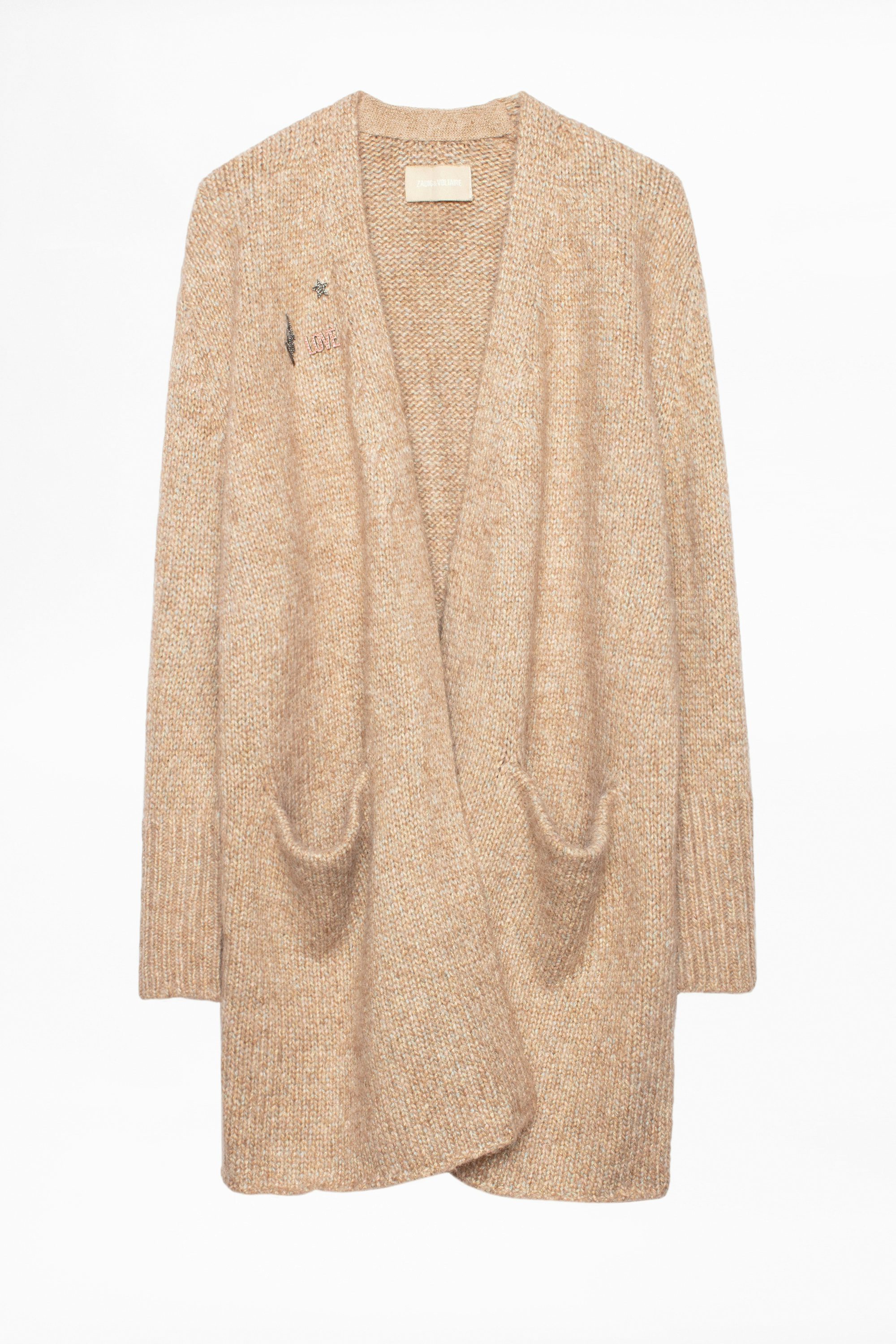 Marilou Cop Cardigan - Women’s beige cardigan